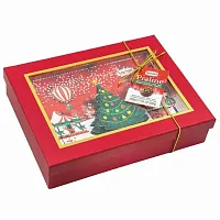 46946 Sorini 3D Новый год шок. конфеты с начинкой из орехового крема  и злаков 250 г*6