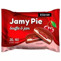 Jamy Pie Souffleand Jam печенье ВИШНЯ  60г шоу-бокс *9 Ёбатон