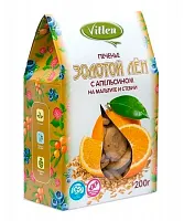 Печенье Золотой лен АПЕЛЬСИН на мальтите со стевией  200г*12 ТМ Vitlen